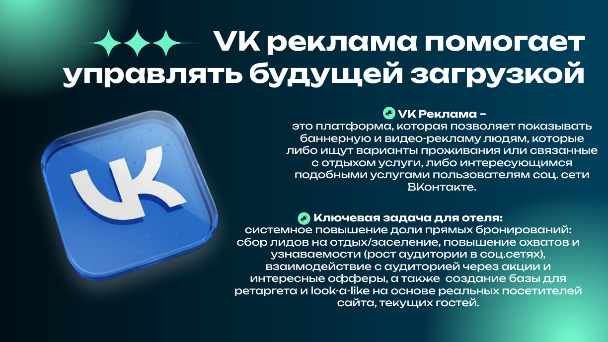 VK Реклама для отеля